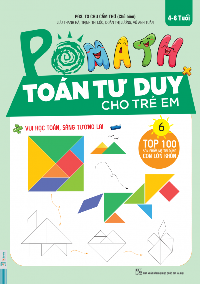 Bìa trước POMath 4-6 tuổi tập 6