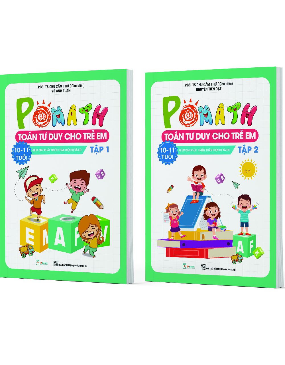 Combo POMath – Toán tư duy cho trẻ em 10 – 11 tuổi (Tập 1 + 2)