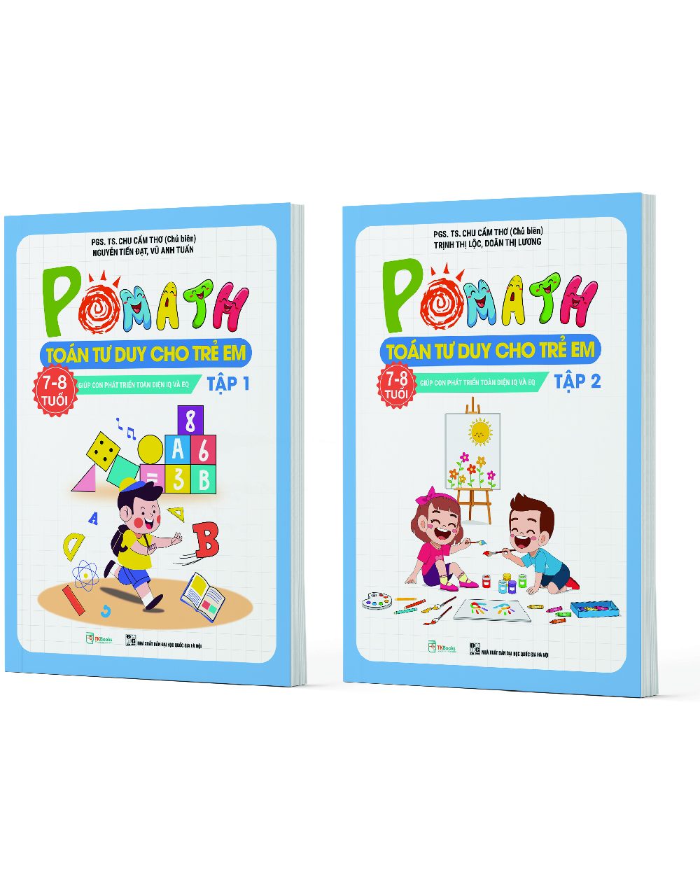 Combo POMath – Toán tư duy cho trẻ em 7 – 8 tuổi (Tập 1 + 2)