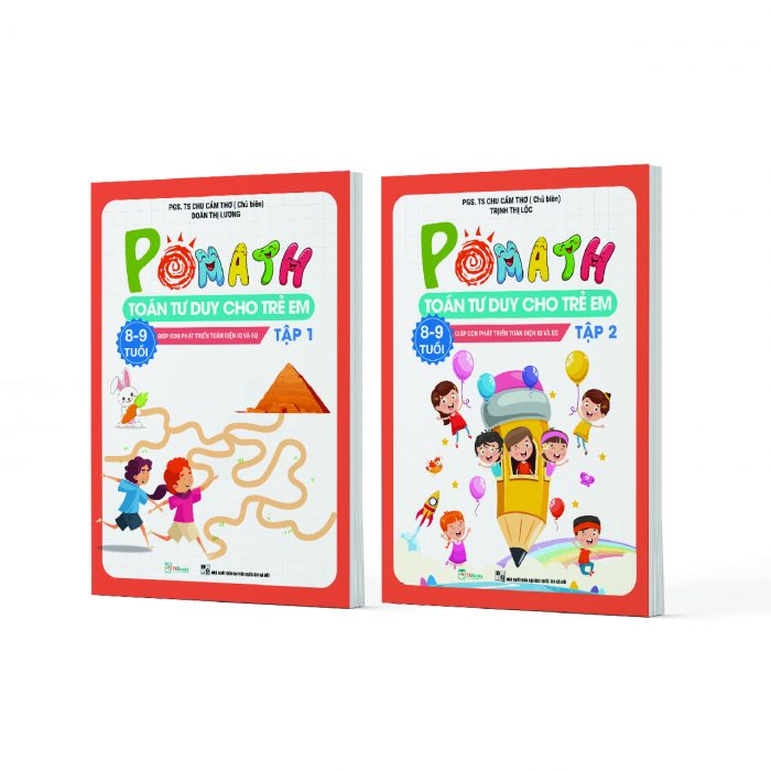 Combo POMath – Toán tư duy cho trẻ em 8 – 9 tuổi (Tập 1 + 2)