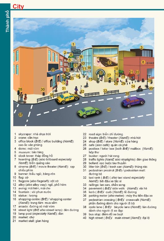 Nội dung trong cuốn Từ điển Anh - Anh - Việt dành cho học sinh