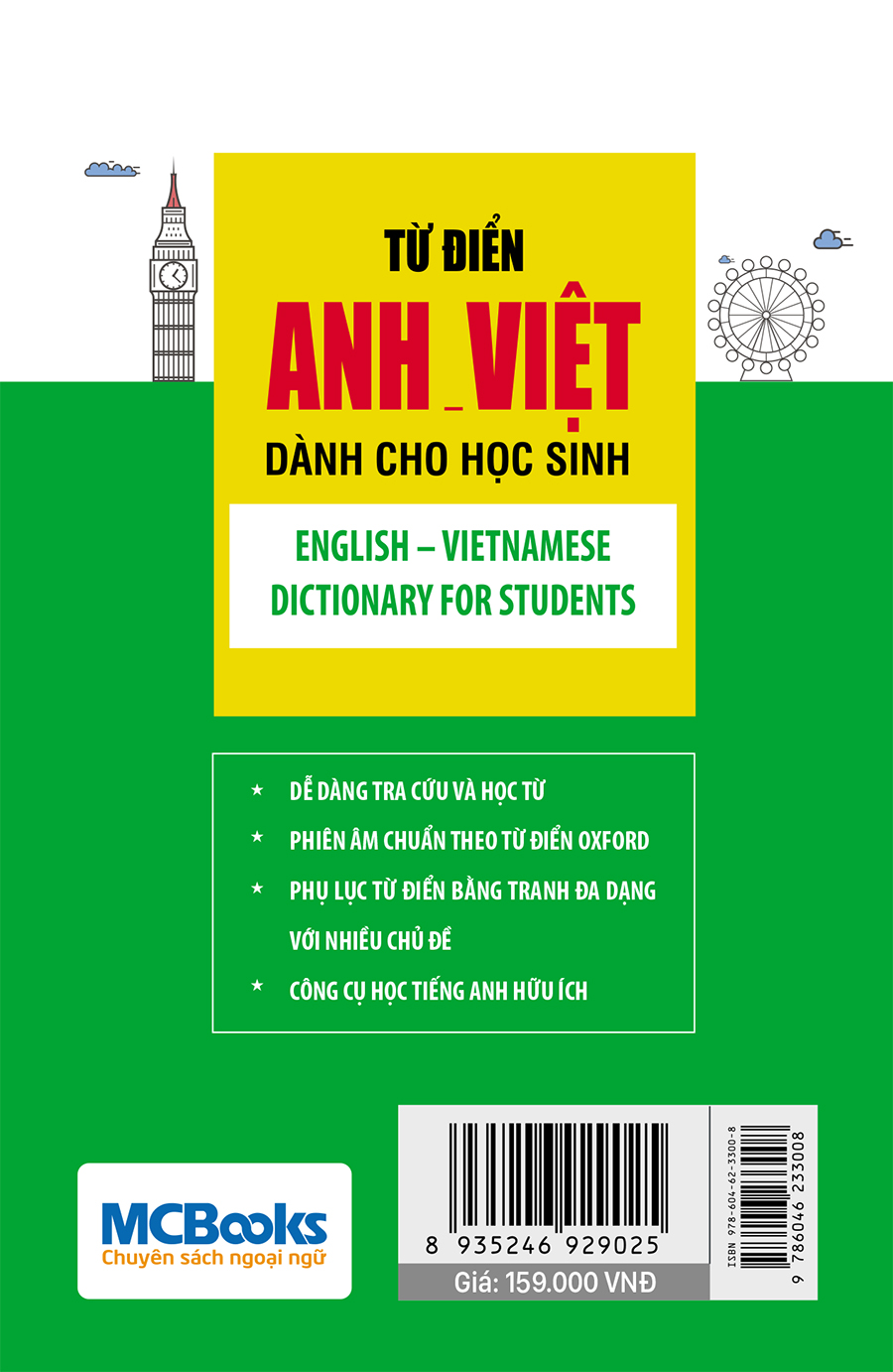 Từ điển Anh – Việt dành cho học sinh bìa sau