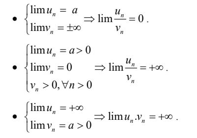 Định lý 2 về giới hạn của dãy số