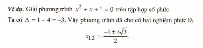 Ví dụ về phương trình bậc hai với hệ số thực