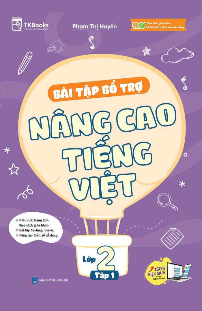 Bìa trước - Bài tập bổ trợ nâng cao Tiếng Việt lớp 2 tập 1