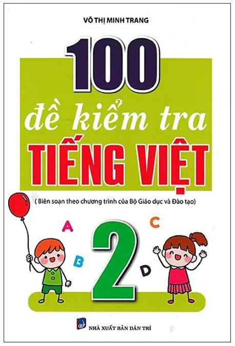 Cuốn sách 100 đề kiểm tra Tiếng Việt 2