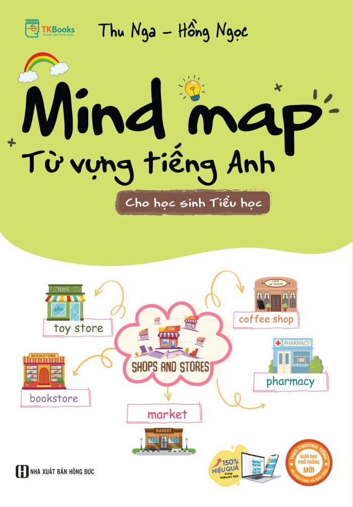 Bìa trước Mind map từ vựng tiếng Anh cho học sinh Tiểu học