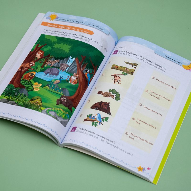 Nội dung sách Mind map từ vựng tiếng Anh cho học sinh Tiểu học 