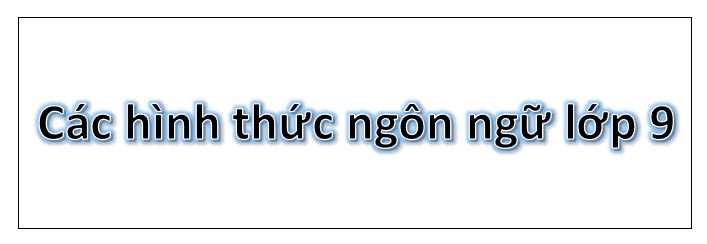 Hình thức ngôn ngữ lớp 9: Khám phá các phương pháp học hiệu quả