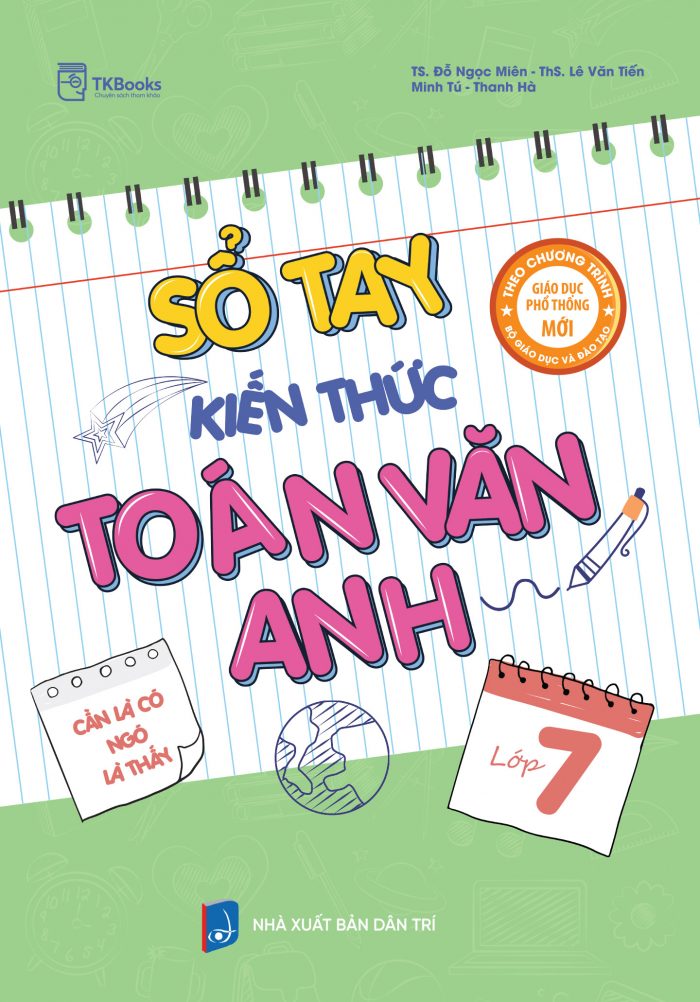 Sổ tay Toán - Văn - Anh lớp 7