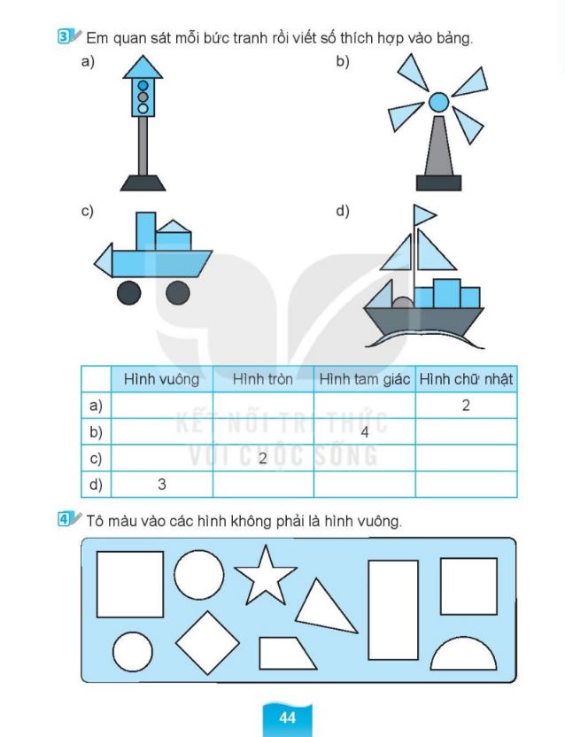 Bài tập hình khối lớp 1 - File 4