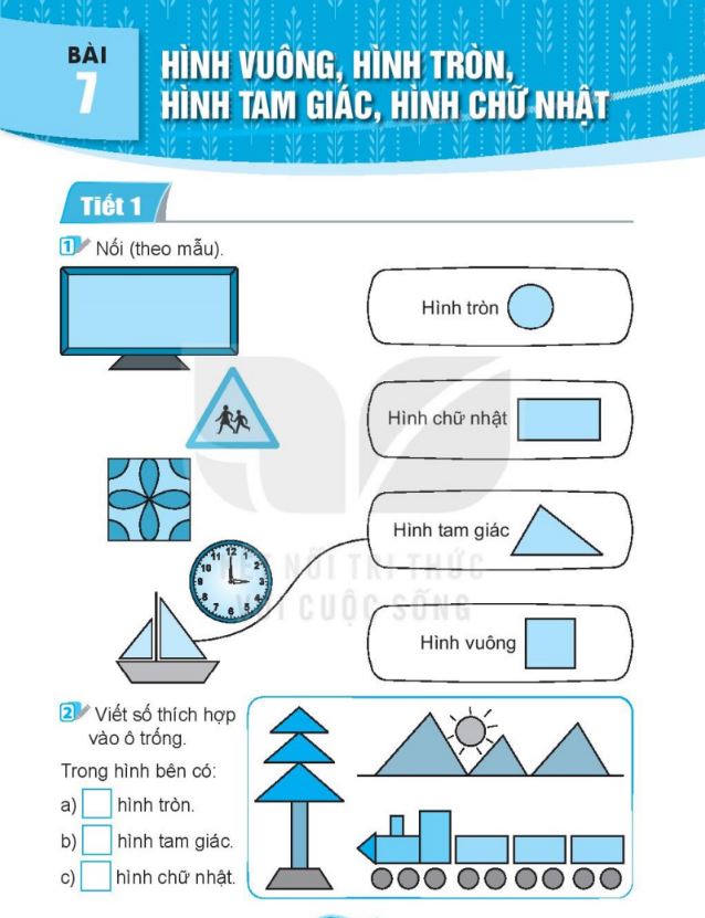 Bài tập hình khối lớp 1 - File 1