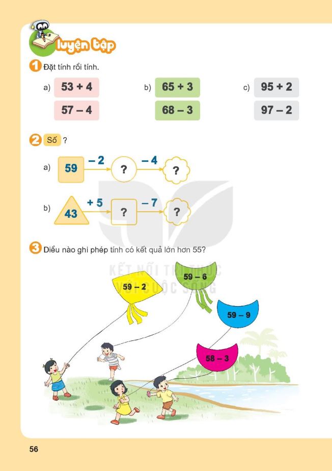 Bài tập phép trừ số có 2 chữ số cho số có 1 chữ số - File 4