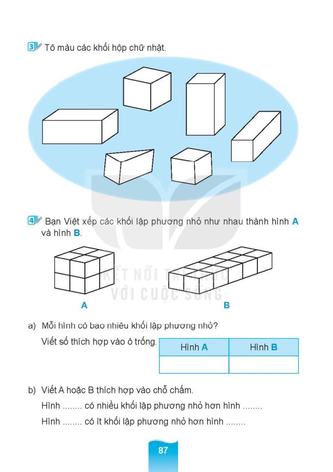 Bài tập đếm khối lập phương lớp 1 - File 1