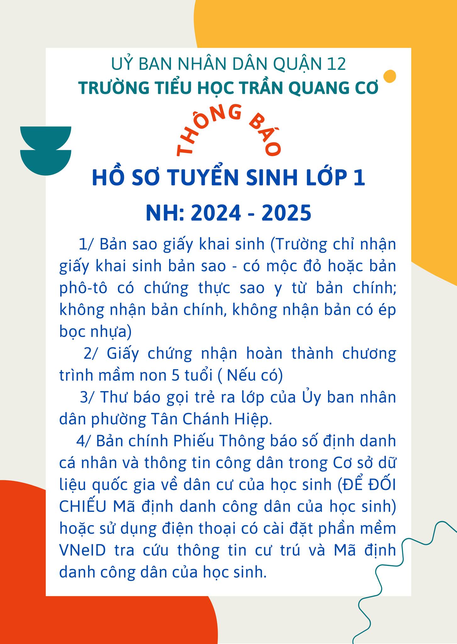 Các trường Tiểu học đã có thông báo đăng ký tuyển sinh trực tuyến lớp 1 khá đầy đủ và chi tiết