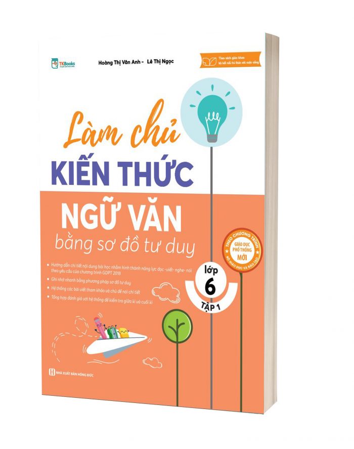 Làm chủ kiến thức Ngữ Văn bằng sơ đồ tư duy lớp 6 - Tập 1