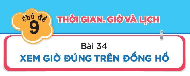 File bài tập xem giờ đúng lớp 1 PDF tải về miễn phí