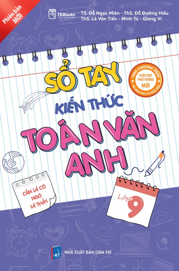 Bìa trước - Sổ tay kiến thức toán văn anh - lớp 9