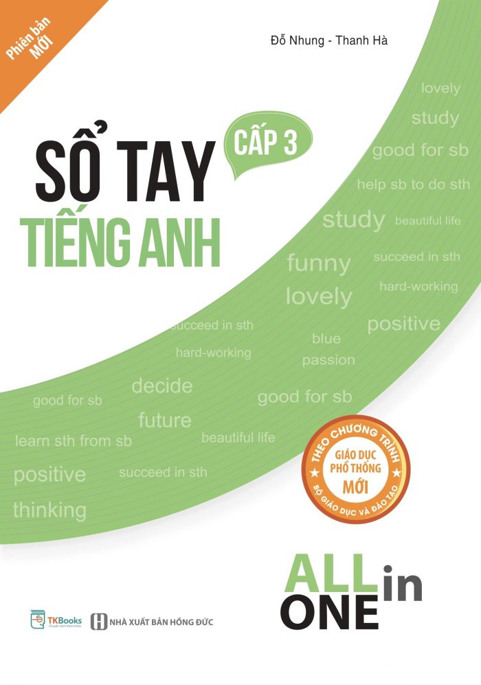 Bìa trước Sổ Tay Tiếng Anh Cấp 3 - All in one (2024)