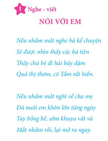 Bài Nghe - Viết mẫu