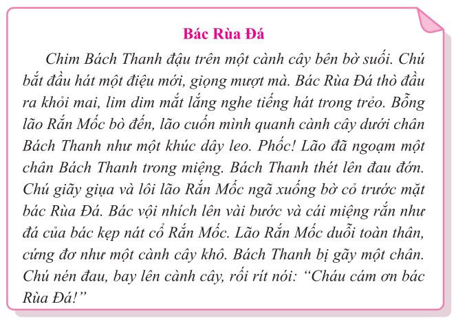 Bài đọc mẫu trong đề thi học kì 2 môn Tiếng Việt lớp 3