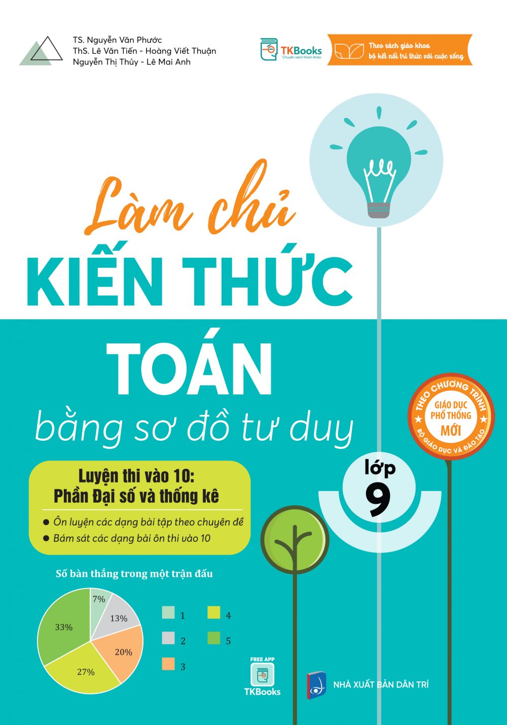 Bìa trước Làm Chủ Kiến Thức Toán Bằng Sơ Đồ Tư Duy Lớp 9 Luyện Thi Vào 10 Phần Đại Số Và Thống Kê