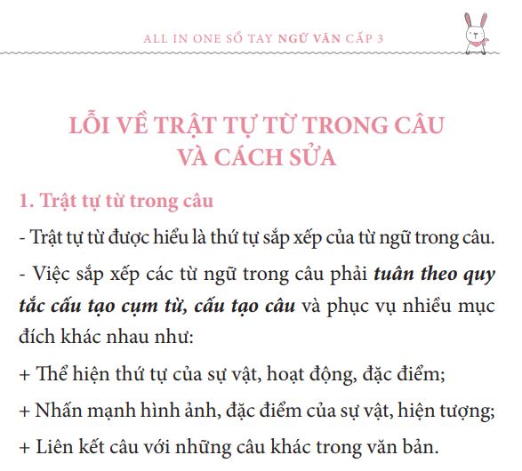 Rất nhiều người mắc lỗi về trật tự từ trong câu khi làm văn viết