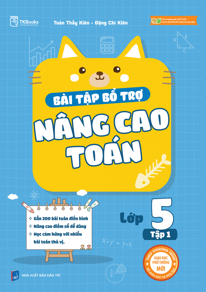 Bìa trước - Bài tập bổ trợ nâng cao Toán 5 - tập 1