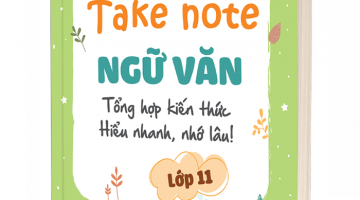 Bìa 3D cuốn Take note Ngữ văn lớp 11