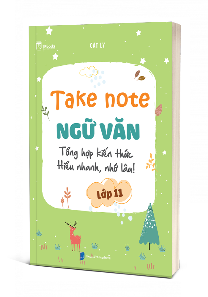 Bìa 3D cuốn Take note Ngữ văn lớp 11