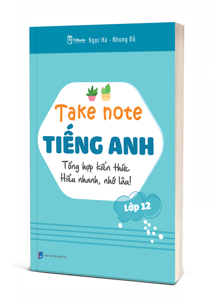 Bìa 3D cuốn Take note Tiếng Anh Lớp 12