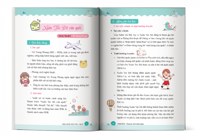 Nội dung cuốn Take Note Ngữ Văn Lớp 12