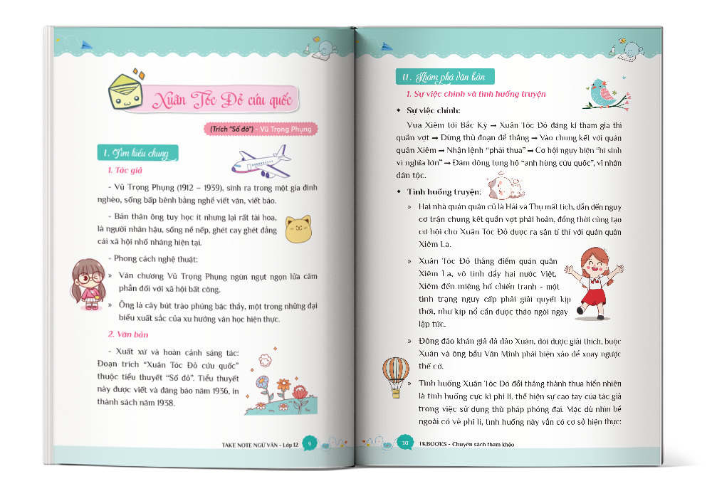 Nội dung cuốn Take Note Ngữ Văn Lớp 12