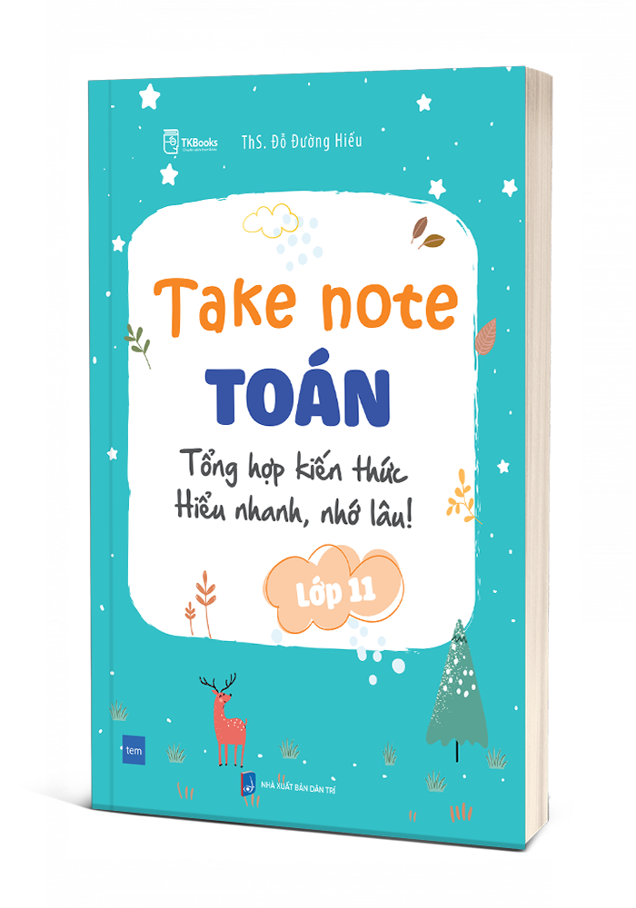 Bìa 3D cuốn Take Note Toán Lớp 11