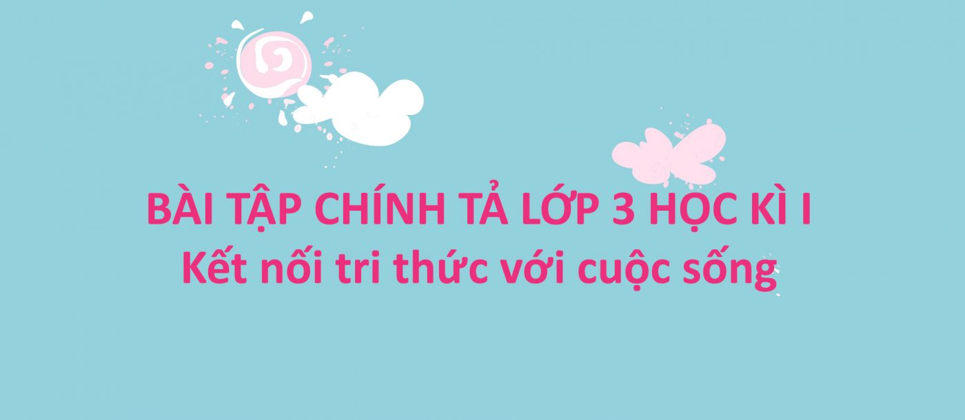 Bài tập chính tả lớp 3 học kì I Kết nối tri thức với cuộc sống