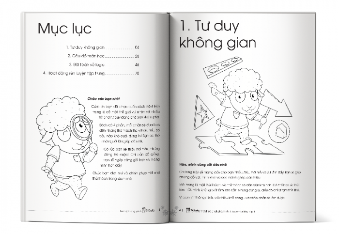 Mục lục cuốn STEAM trò chơi phát triển tư duy tuổi 5+ Tập 1