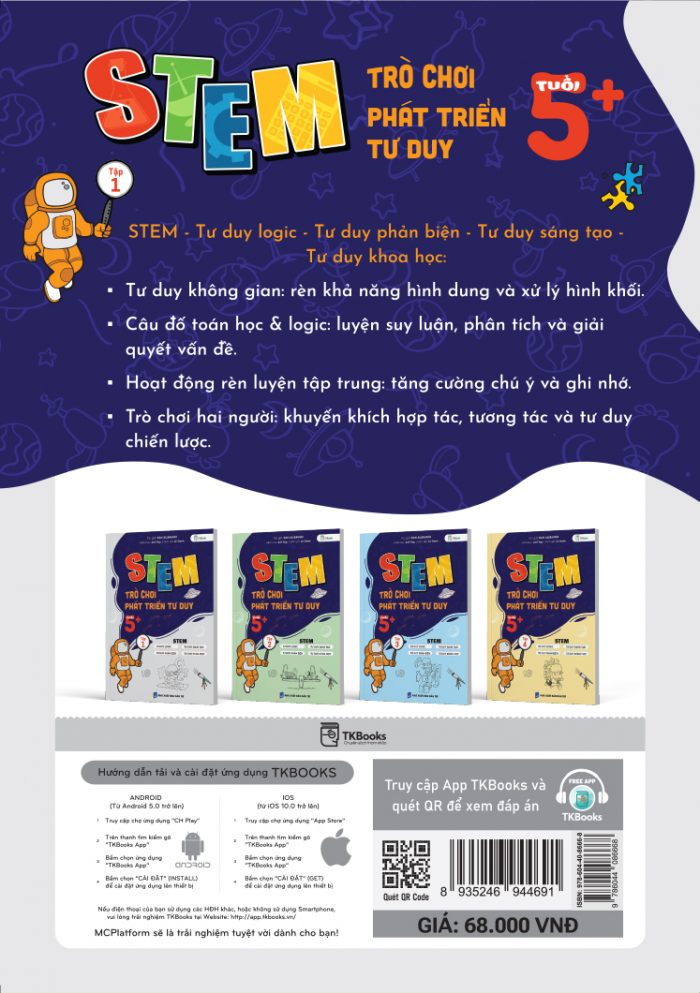STEM – Trò Chơi Phát Triển Tư Duy Tuổi 5+ – Tập 1