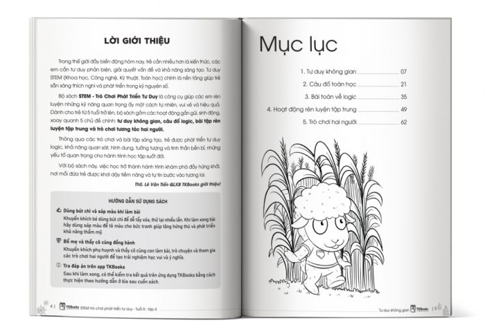 Mục lục STEM – Trò Chơi Phát Triển Tư Duy Tuổi 5+ – Tập 2
