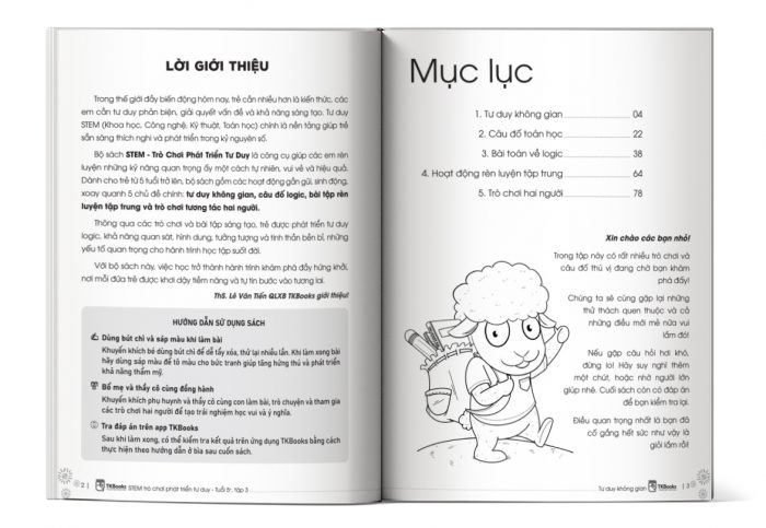 Mục lục STEM – Trò Chơi Phát Triển Tư Duy Tuổi 5+ – Tập 3