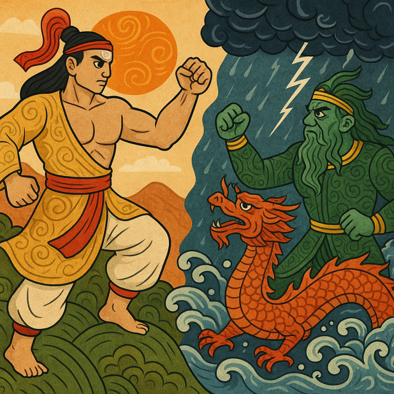 Sơn Tinh - Thủy Tinh (Ảnh minh họa)