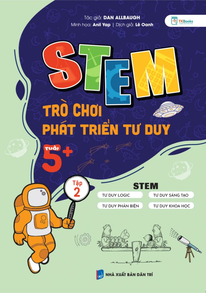 Cuốn STEAM trò chơi phát triển tư duy tuổi 5+ Tập 2