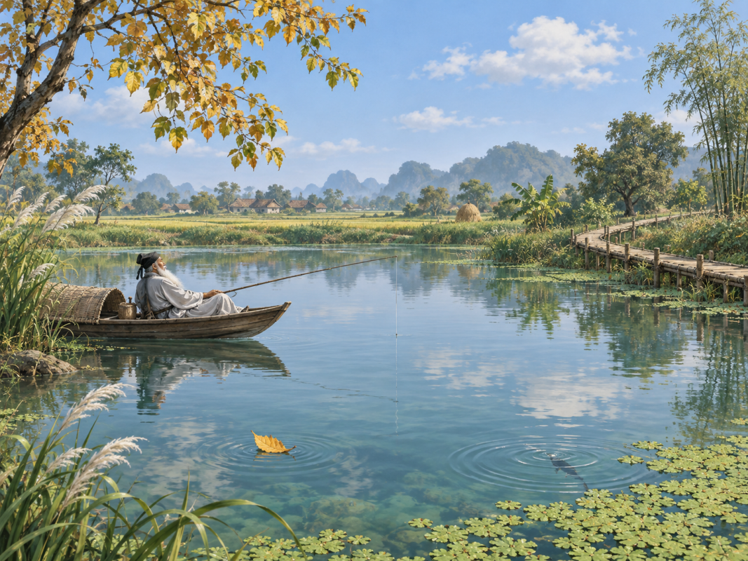 Ảnh minh họa cho tác phẩm Thu Điếu