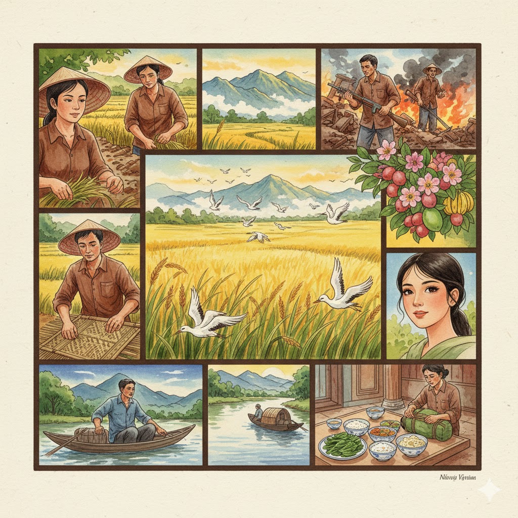 Ảnh minh họa cho bài thơ Việt Nam quê hương ta