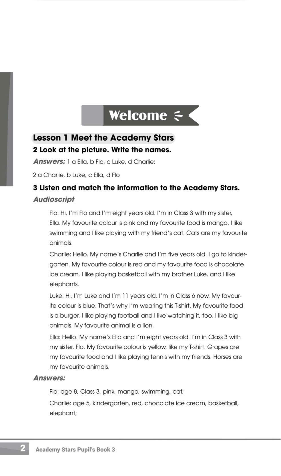 Demo đáp án sách Pupil's Book