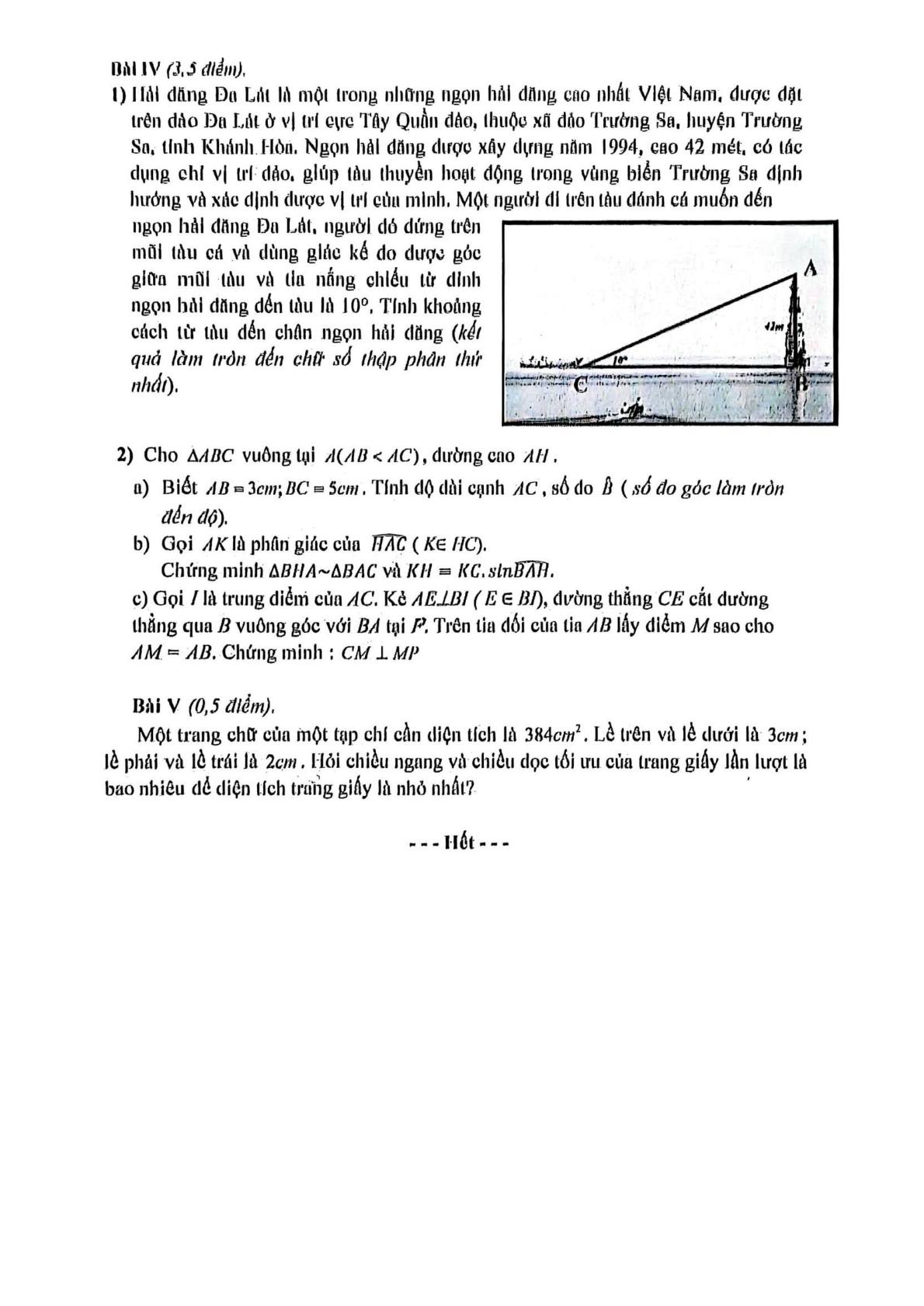 Đề thi số 5 (trang 2)