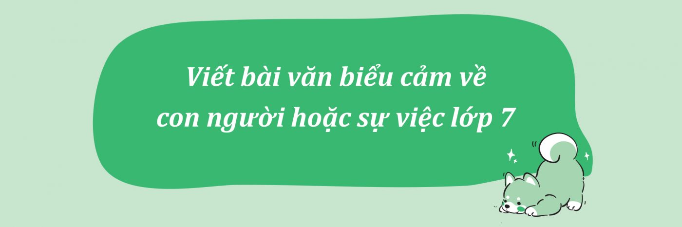 Viết bài văn biểu cảm về con người hoặc sự việc lớp 7 PDF