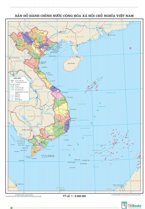 Bản đồ hành chính Việt Nam 34 tỉnh thành