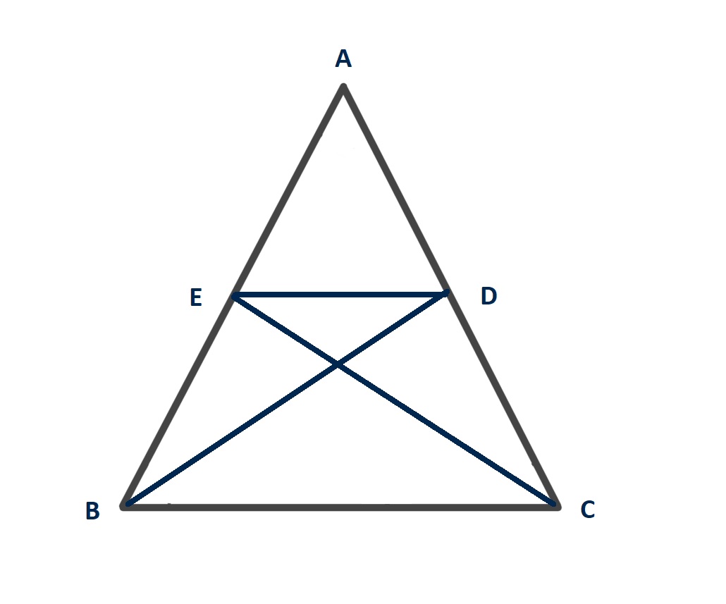 Chứng minh 4 điểm B, C, D, E cùng thuộc một đường tròn (tứ giác BCDE nội tiếp đường tròn)