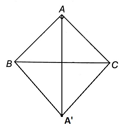 Chứng minh 4 điểm A, B, C, A' cùng thuộc một đường tròn