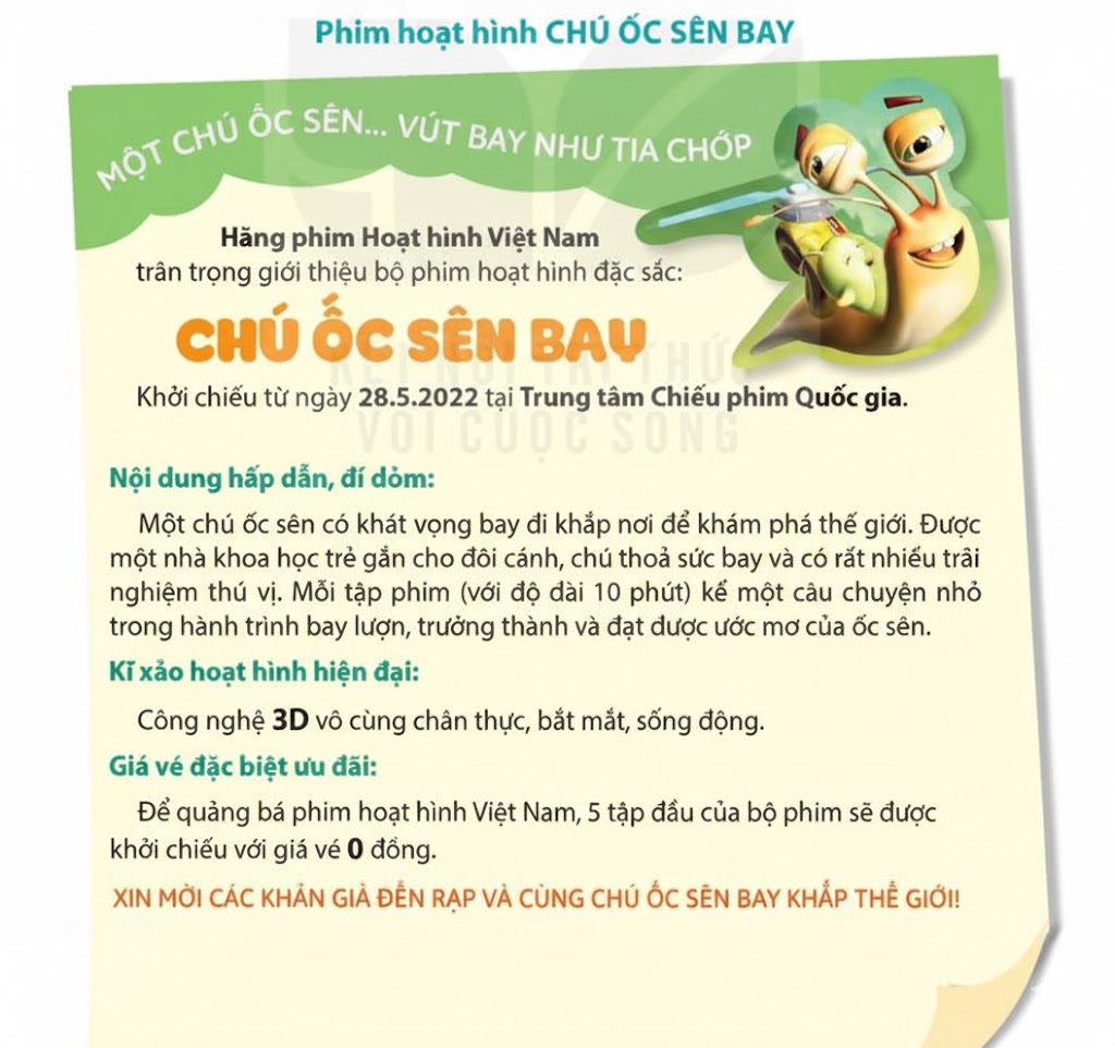 Phim hoạt hình Chú ốc sên bay